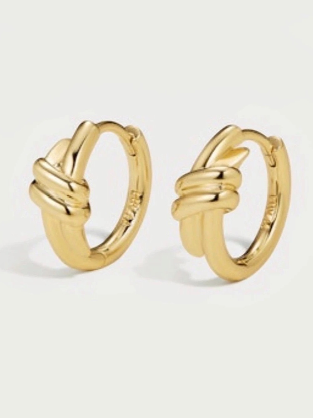 The Margaux Gold Knot Hoops |LUVAJ